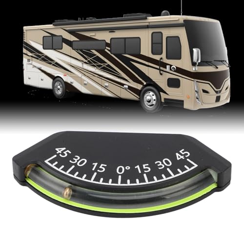 45 Degree Inclinometer, -45° - 0-45° Level Meter Easy to Install Inclinometer Accurate Measurement RV Levels, Protractor for Truck RV