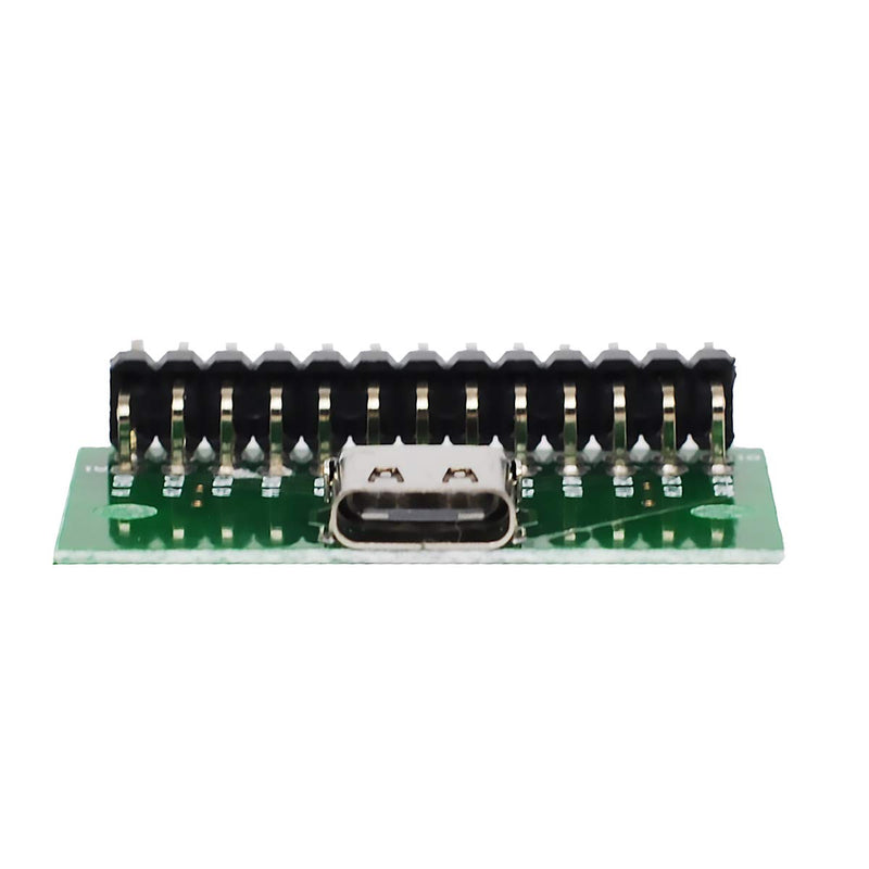 WLGQ USB 3.1 TYPEC with PCB Test Socket 2.54 Pitch Pin Header Test Board USB-c Nut 0.1In PIN