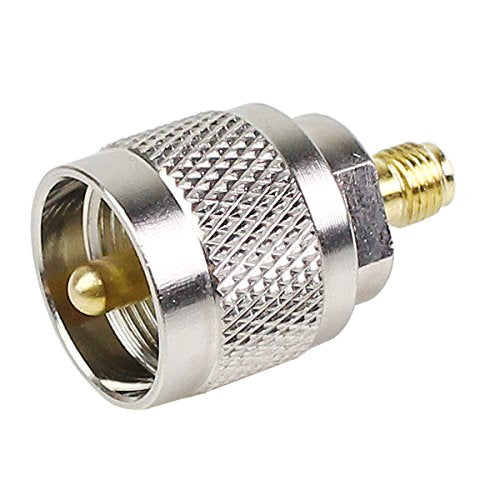 SMA SO239 Adapter 4PCS, UHF PL259 to SMA Male Female Connector Kit 4 Type Set for CB Radio/Handheld Ham Radio Antenna/Walkie Talkie
