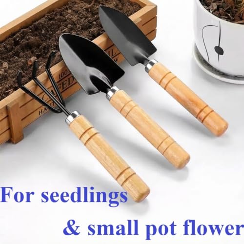 7 Pcs Heavy Duty Garden Tools Set Garden Tool Kit Gardening Tool Set Small Garden Shovel Yard Tools Small Vegetable Garden Tool Sets, Durable Gardening Tools