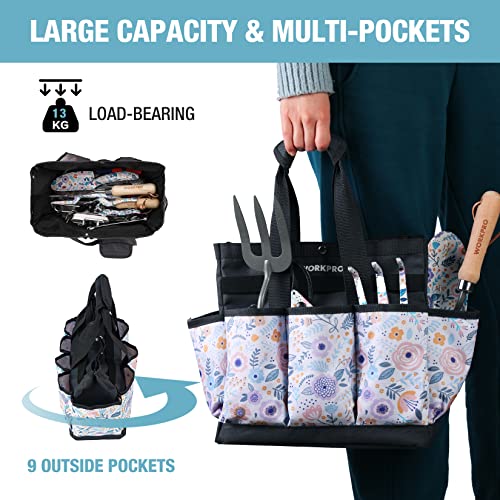 WORKPRO Garden Tool Bag and WORKPRO 5PCS Garden Tool Set