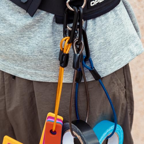 OPENMOON Photographer Utility Belt Set with Professional Tech Pouch and Safety Steel Cable - 3-in-1 Toolkit for Camera Assistant, Film Crew, Gaffer and Electrician