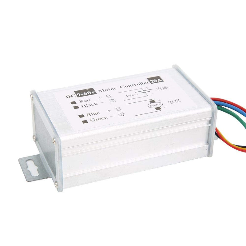 DC Motor Speed Controller, Brushed Motor Driver Controller Module 20A DC 9V 12V 24V 36V 48V 60V Motor without reverse rotation