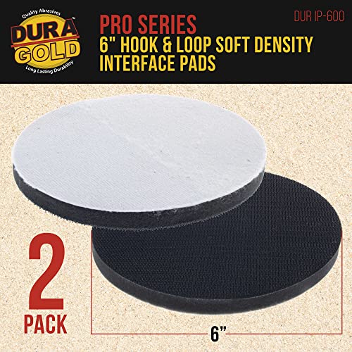 Dura-Gold 320 Grit 6" Sandpaper Discs & Soft Density Interface Pads