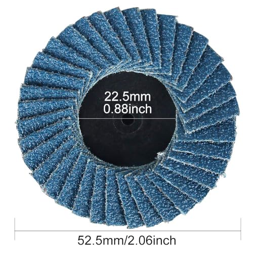 Titoe 24 PCS 2 inch Flap Disc(80 Grits),T27 Zirconia Alumina 24 PCS(80 Grits)