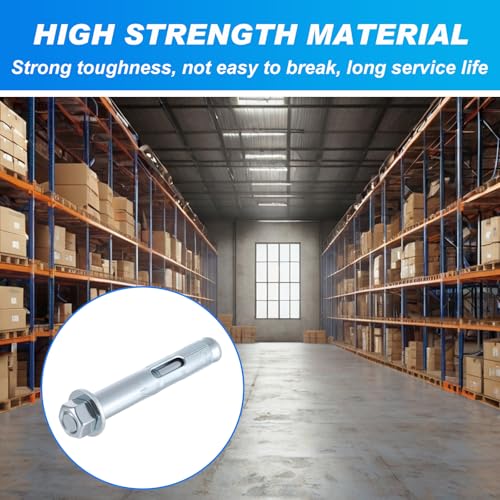 100 Pack 5/16" x 1-1/2" Sleeve Anchors for Concrete 100 5/16" X 1-1/2"