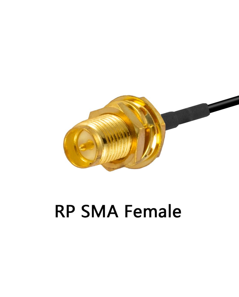 2PCS U.F.L1 to RP-SMA Female Low Loss Coaxial Cable 2" /5CM U.F.L1 1.37mm Coaxial Pigtail Cable for Wireless Routers Mini PCIE Network Cards PCI Wi-Fi WAN Repeater