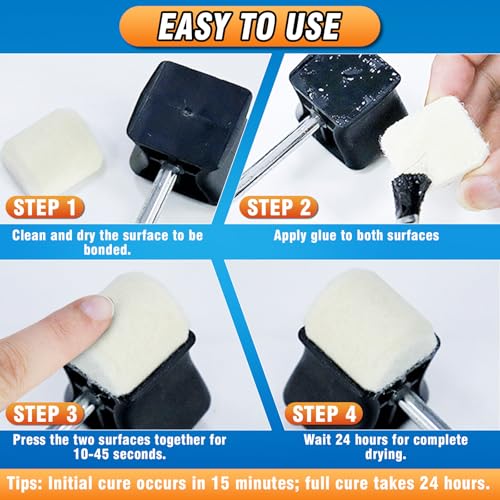 Super Glue with Brush (130ml) - All Purpose Strong Clear Adhesive, Waterproof Superglue Multi-Purpose Glue Gel for Wood, Ceramic, Glass, Leather, Plastic, Rubber, DIY Crafts & Industrial Repairs