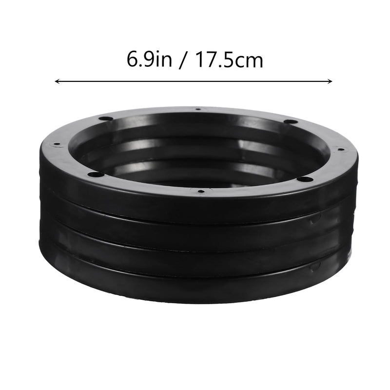 ULTECHNOVO 4 Pcs Universal Fit Car Speaker Spacer 6.5 Inch Adaptor Ring Mounting Bracket Plastic Car Stereo Speakers Spacer