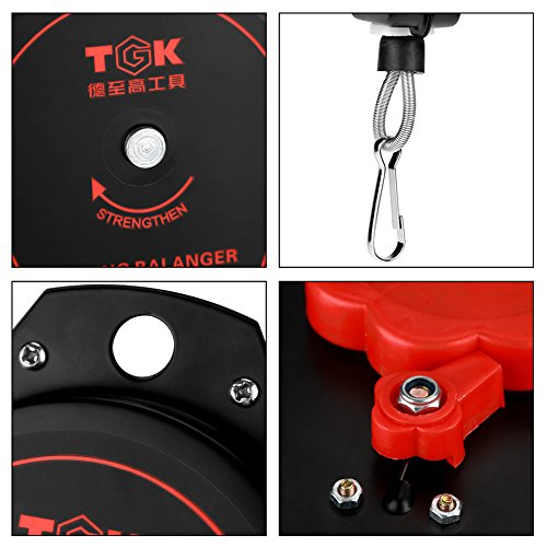 Spring Scale Retractable 0.6 to 2.0 kg Capacity Heavy Duty Hanging Tool Holder ES620 (Black) | Hanging Tool Holder Heavy Duty Assembly Line Assembly