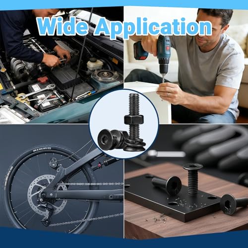 M2 M3 M4 M5 Fasteners 12.9 Alloy Steel Countersunk Hex Socket Screw Kit 3360 M2/M3/M4/M4 Button Flat