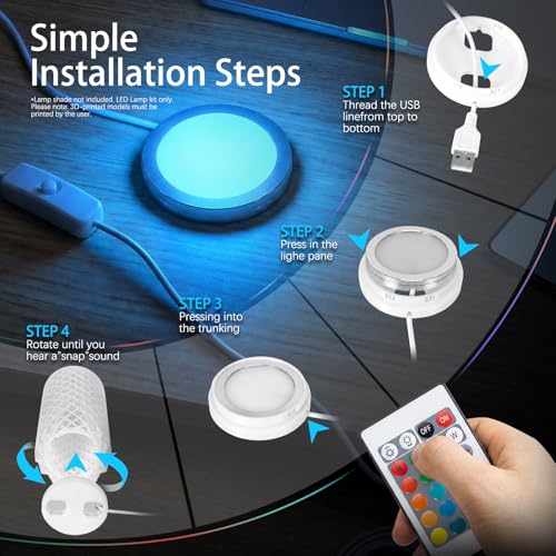 3X RGB LED Lamp Kit 001 Compatible with Bambu Lab A1 mini/A1 Mh001 3