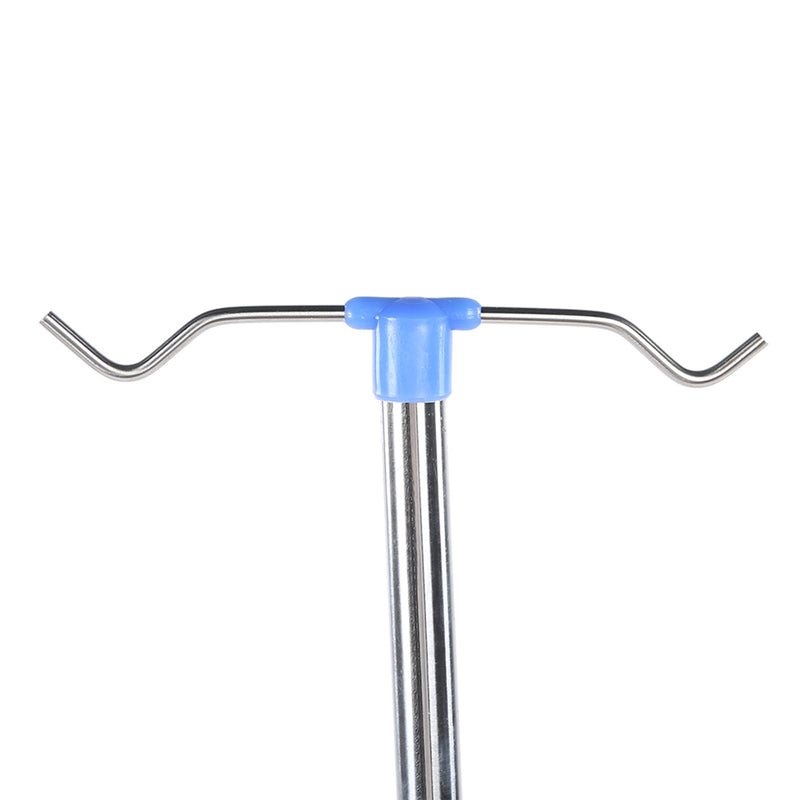 Stainless Steel IV Stand with Multiple Hooks and Wheels, IV Bag Stand, for Community Service Centers, Home Care, Maximum Durability, Nursing Homes