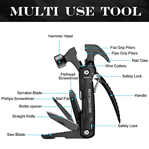 Birthday Gift For Dad-Fathers Best Day for Dad Ever Gifts for Men from Daughter Son Wife Personalized Present for Him PaPa Multitool A-DAD Multitool SET