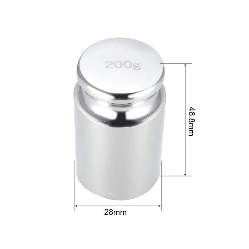 sourcing map gram calibration weight M1 precision chrome-plated steel for digital scales 200 g