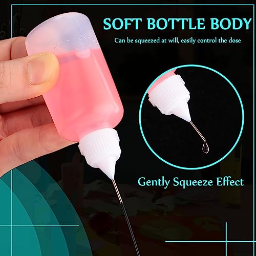 100 Pcs 30 ml/ 1 oz Precision Needle Tip Glue Applicator Bottle, White