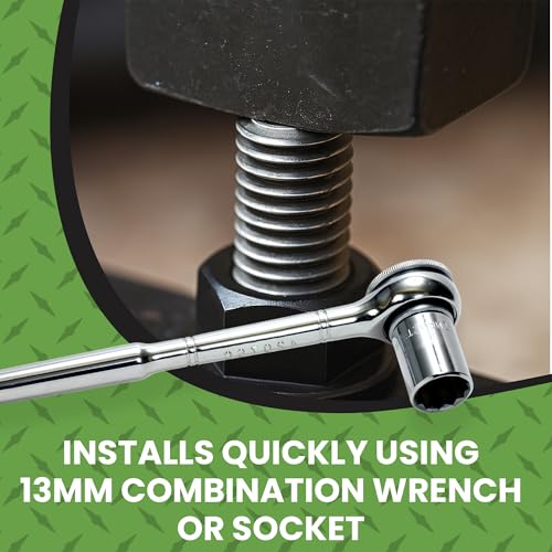 M8 x 1.25 Black Zinc Finish Durable Flange Nuts 100 Pack