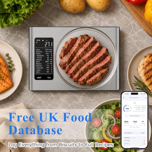 Smart Kitchen Food Scale with Calorie Counting & Nutrition Calculator, 10KG