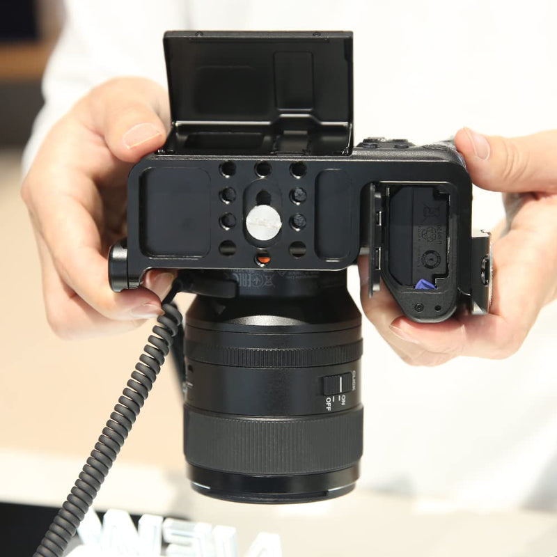 NICEYRIG Camera Cage Kit for Sony A7RIII/ A7RIV/ A7III/ A7SIII/ A7RII/ A7SII/ A7II/ A9, with Cheese Top Handle and Cable Lock Clamp - 190
