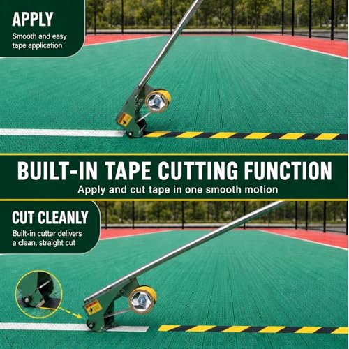 Floor Tape Applicator, Tape Applicator with Cutting Function. 1"- 2 inches wide adhesive tape