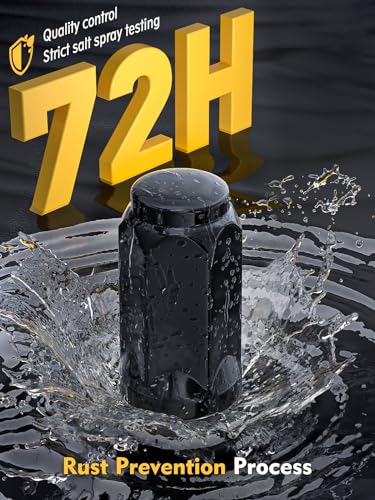 MIKKUPPA 9/16-18 Wheel Lug Nuts, Black 24PCS Closed End Lug Nuts 19mm Hex 9/16"-18 24 PCS