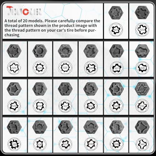 22PCS Wheel Locking Nut Key Kit Compatible with VW VAG Volkswagen Kit 22 pieces