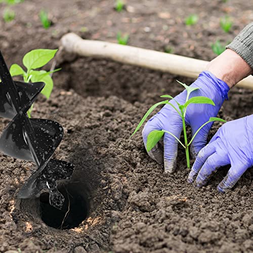 TCBWFY 3x24 Inch Auger Drill Bit for Planting - Easy Planter Garden Auger,TCBWFY Garden Auger Drill Bit for Planting 3x12inch,Solid Core Shaft Garden Auger Spiral Drill Bit