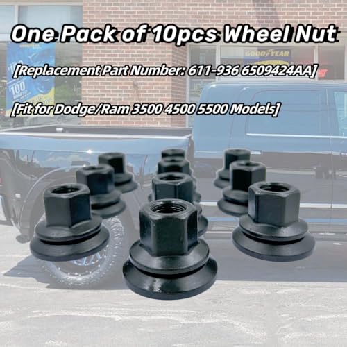 611-936 Wheel Lug Nut Fit for Dodge Ram 3500/4000/4500/5500 2012-2022 10