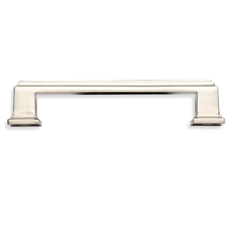 Southern Hills Brushed Nickel Cabinet Handles | Pack of 5 | Satin Nickel Pulls for Dressers & Cabinets 5 Inch (128mm) Brushed nickel, Satin nickel