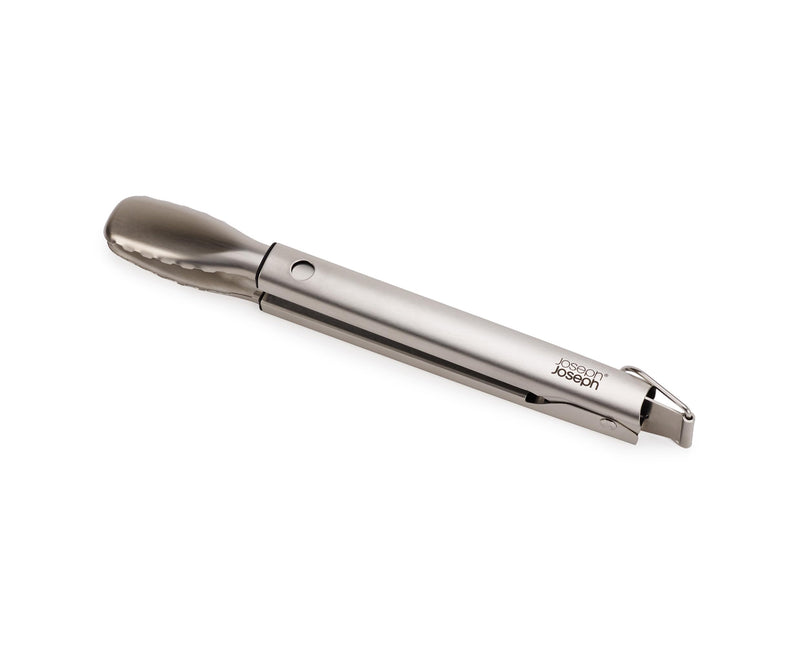 Joseph Joseph GrillOut Stainless Steel BBQ Tongs, Precision Grip, Retractable for Compact Storage, Easy-clean