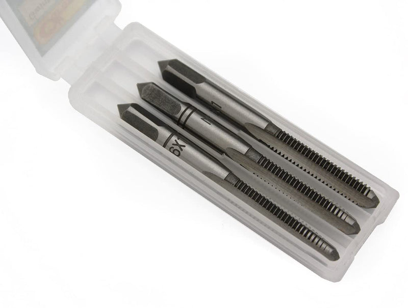 RICHMANN tap set M6 x 1.0 / HSS-G (TOP), Si-Cr, 3-piece. - Pre-cutter, center tap, finish tap - Hand tap set - DIN 352, thread cutter/fine thread/finish tap