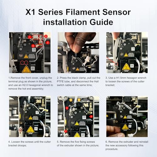 3D Printer Extruder Filament Sensor Compatible with X1 Series 3D Printer Update Accessories X1/X1C Hall Switch