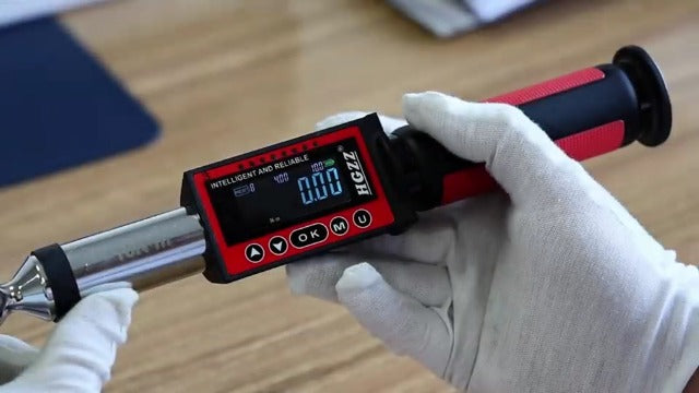 Hairich 3/8 torque wrench digital, Electric Torque Wrench 5-100FT-LB Red