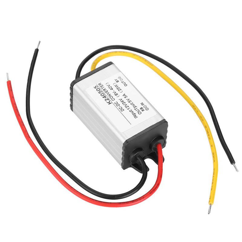 Jadeshay voltage converter, step-down converter DC-DC 12V / 24V to 5V 5A step-down converter step-down power supply module converter module voltage regulator for car LED screen, water pump #02
