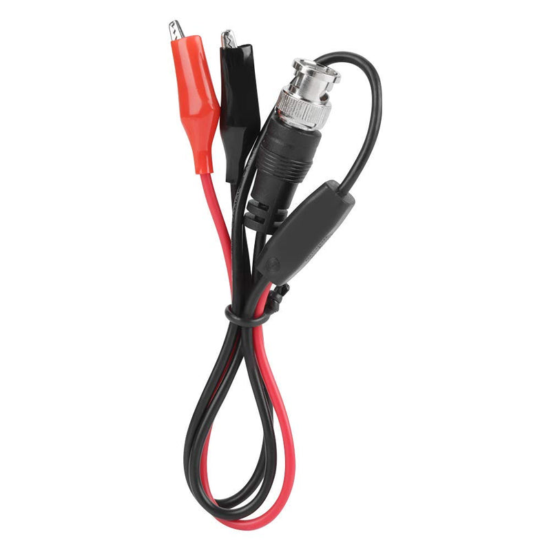 2PCS Oscilloscope Cable Test Probe Cable BNC Laboratory Test Leads Set BNC Male Q9 to Dual Banana Head Alligator Clip 0.5m