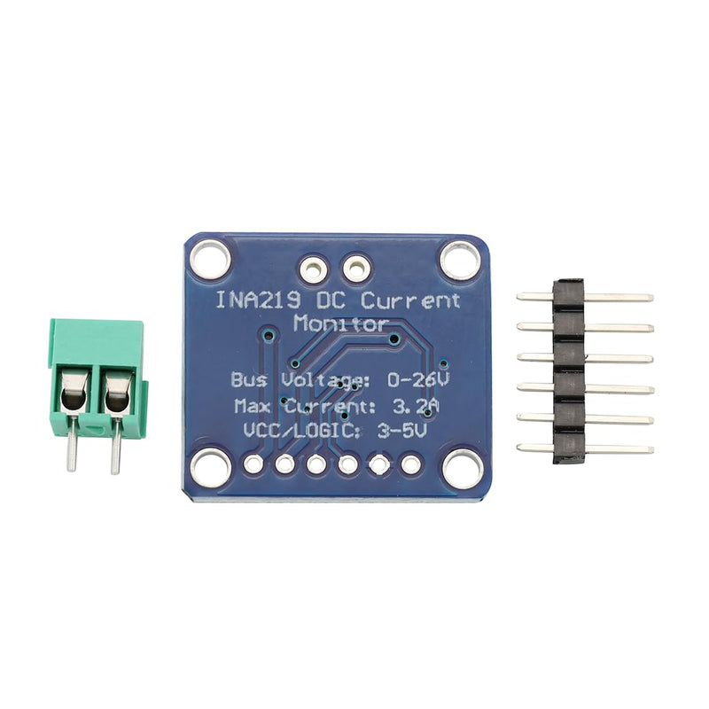 INA219 Bidirectional DC Current Monitoring Sensor with I2C Interface, 3-5.5V Zero Point Drift Performance Monitor Breakout Module for Arduino (Pack of 2)