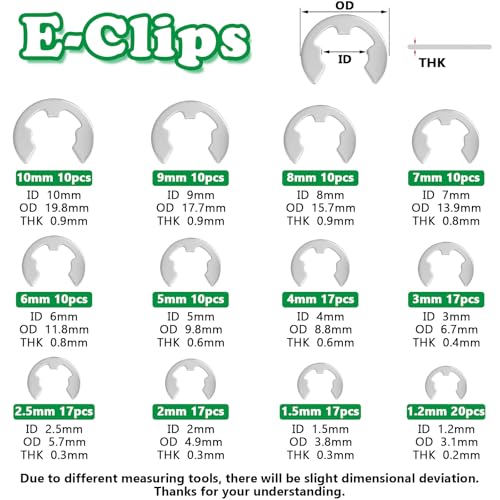 660PCS Snap Rings