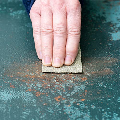 Fandeli | Multi-Purpose Sandpaper | 220 Grit Aluminum Oxide | 75 Sheets of 9'' x 11'' | Ideal for Metal and Wood | Compatible with Orbital Sanders, Brown