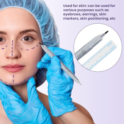 9 x Skin Markers, Tattoo Markers, Tattoo Pens, Adults, Professional and User-Friendly, Durable and Waterproof Ink, Double-Sided Design for Precise Drawing
