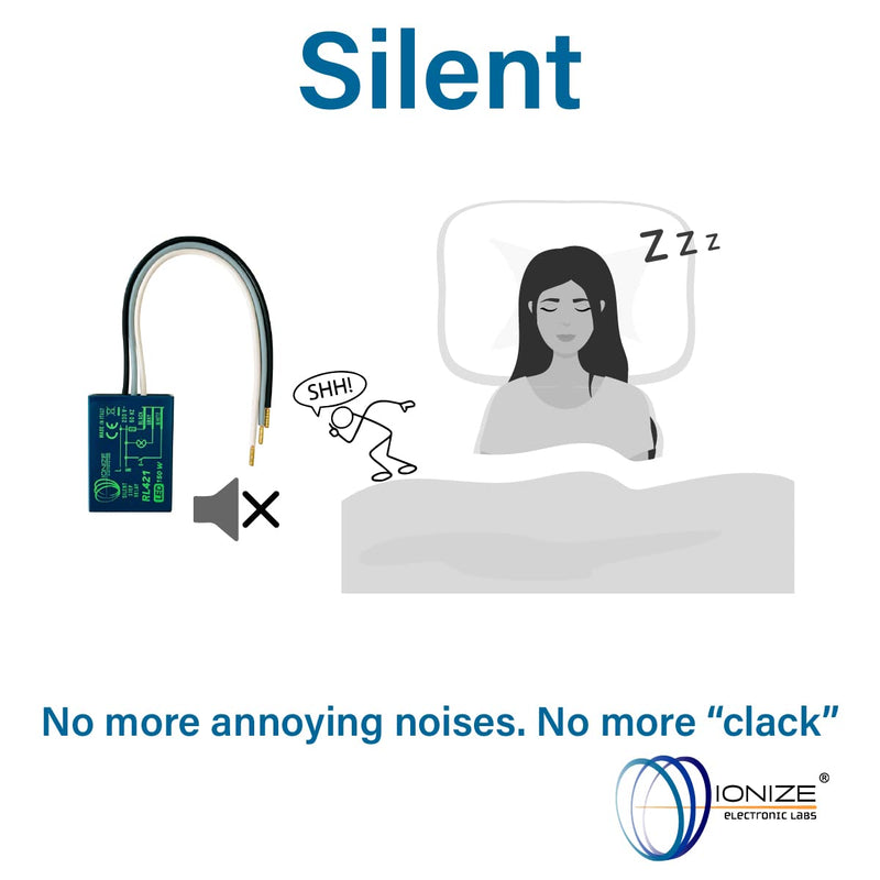 IONIZE RL421Slim Electronic impulse switch Quiet 230V