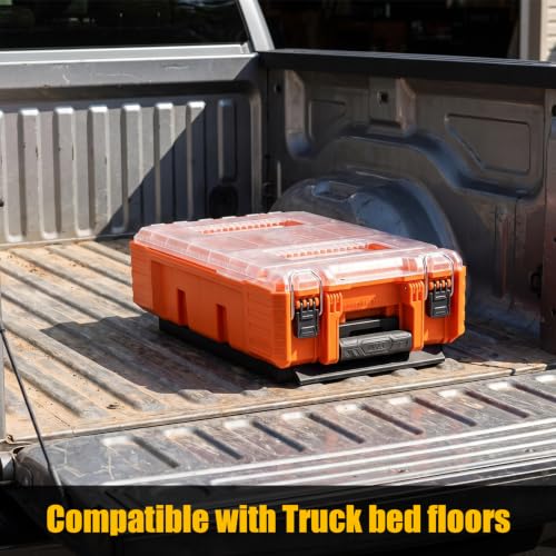 Mounting Plate Compatible with Klein MODbox Toolbox, Wall & Truck Mount Base.Heavy-Duty Steel Construction, Secure Toolbox Storage, Ideal for Workshops, Garages & Job Sites Half Size