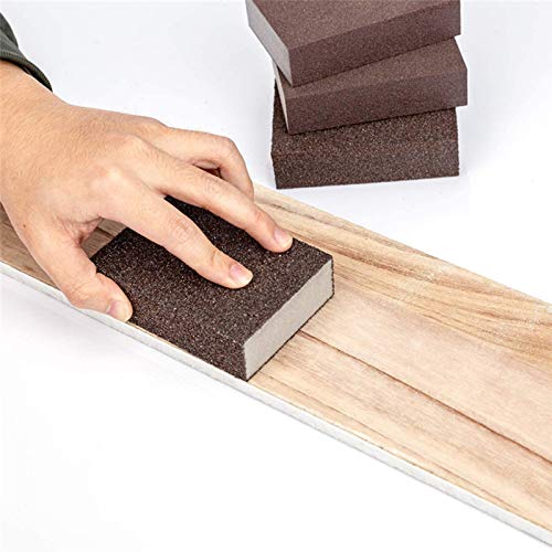 5 pieces sanding sponge, coarse/medium/fine/superfine, 5 different specifications, sanding pads assortment for wood, metal, wall foam, drywall Mix Körnung