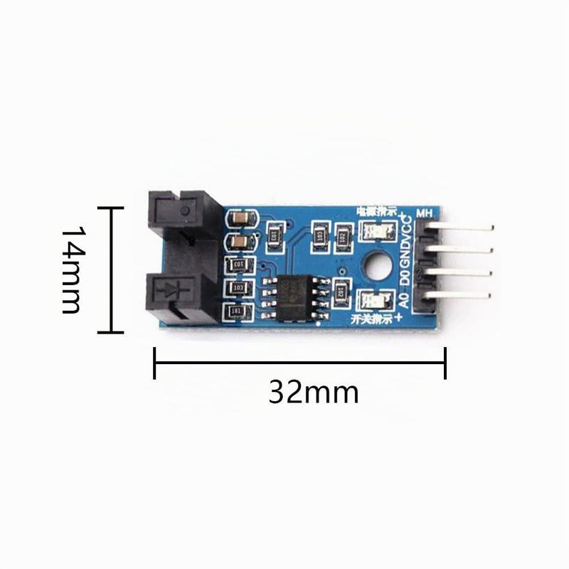 LM393 Speed Sensor Module IR Optocoupler 3.3V-5V Arduino Pack of 10 | Suitable for engine speed measurement, robots and electronic projects