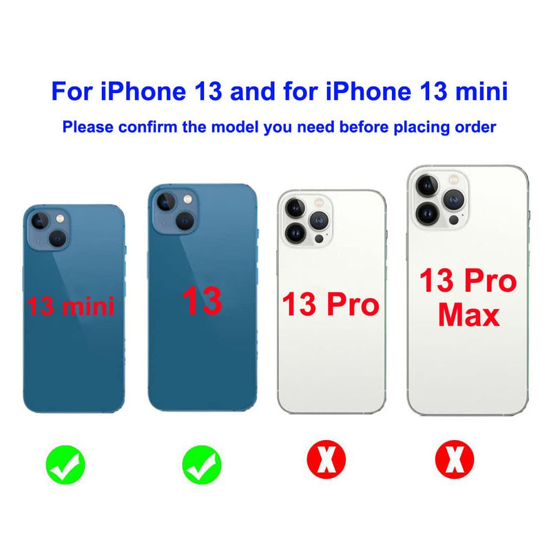 2pcs OEM Original Rear Back Camera Glass Lens Replacement For iPhone 13 and For iPhone 13 Mini With Adhesive Preinstalled Included Repair Tools (Not for 13 pro / 13 pro max) For 13 mini (5.4")/ 13 (6.1")