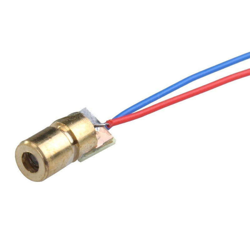CESFONJER 15 Pcs Mini 3V Laser Diode Laser Module Laser Point Diodes Laser Dot Laser Diode Module Head Diode 650nm 6mm