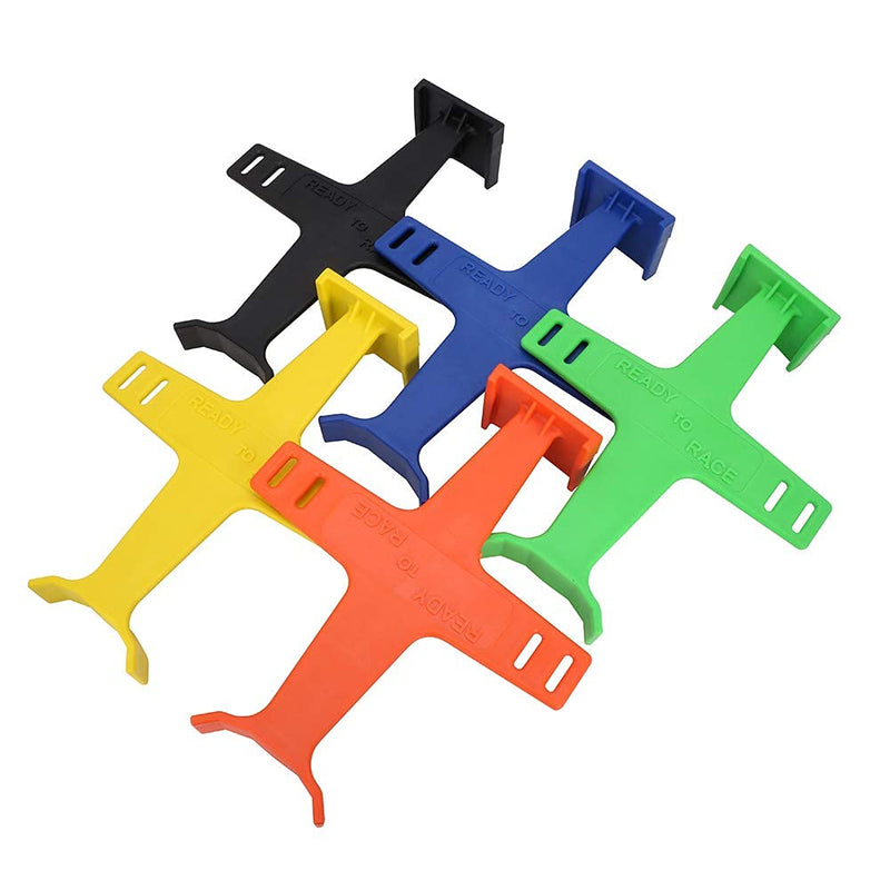 Universal Motorcycle Fork Guard Suspension Support Brace Transportation Tool Tie Down Seal Saver Protection Plastic For Dirt Bike Motocross Accessories Orange