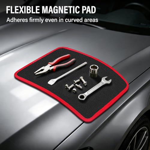 Magnetic Tool Mat with 25Lb Telescoping Magnetic Pickup Pen 3‑Piece Set
