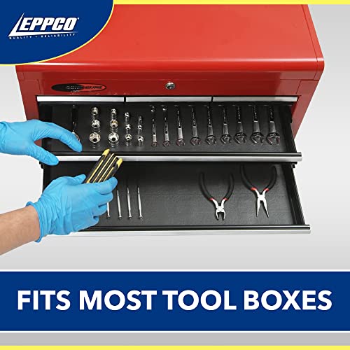 EPPCO Enterprises Tool Box Drawer Liner 24-inch Wide x 72” Long Non-Slip Tools Chest Mat, Blac 24"W x 72"L