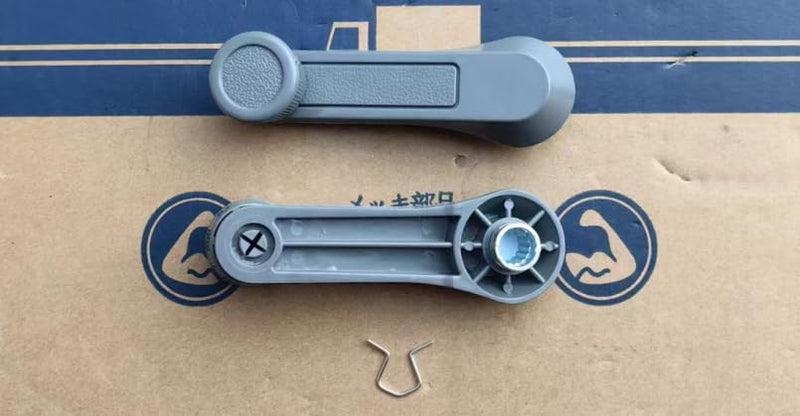 Window Crank Handle of Gray Compatible with Isuzu Isuzu CAMMANDO NPR115 NKR85,GMC, NHR NPR HICOM Replaces 8-94220423-0,8-94403144-0,8-94476854-0,9-84101923-3