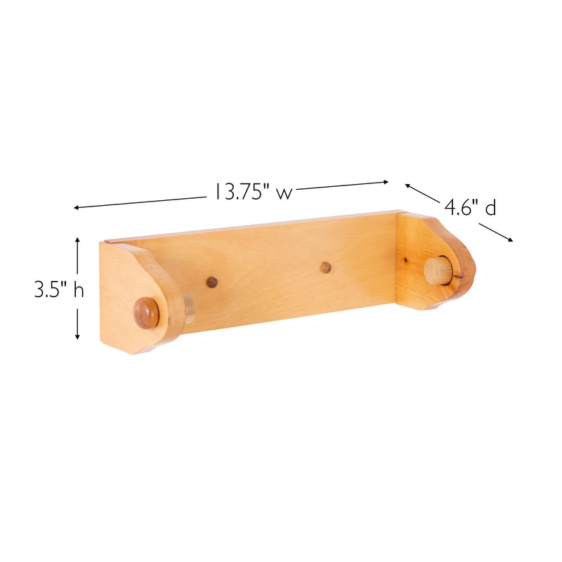 Design House Dalton Paper Towel Holder, Wall Mount, Easy Installation, Wood, Honey Oak, Durable, 13.4 in, 13.75 in W x 4.6 in L x 3.5 in H, Item 561233